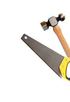 image of saw and hammer